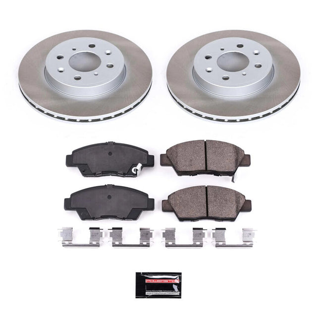 Power Stop 15-20 Honda Fit Front Semi-Coated Rotor Kit - RPL Performance