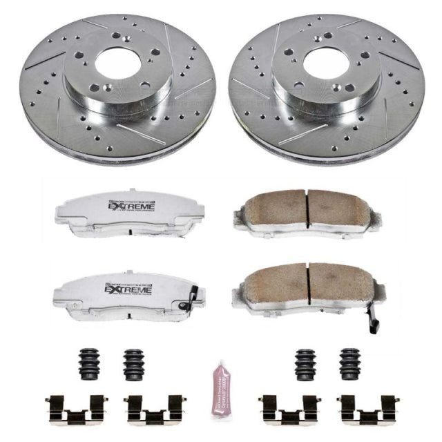 Power Stop 03-07 Honda Accord Front Z26 Street Warrior Brake Kit - RPL Performance