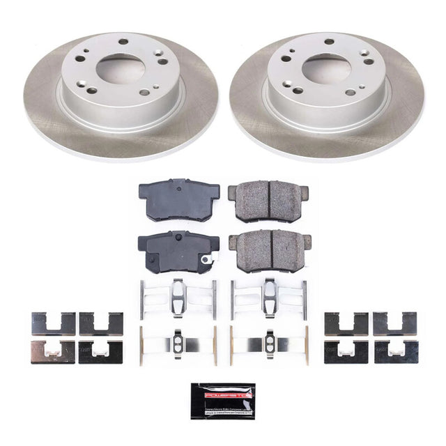 Power Stop 03-07 Honda Accord Rear Semi-Coated Rotor Kit - RPL Performance