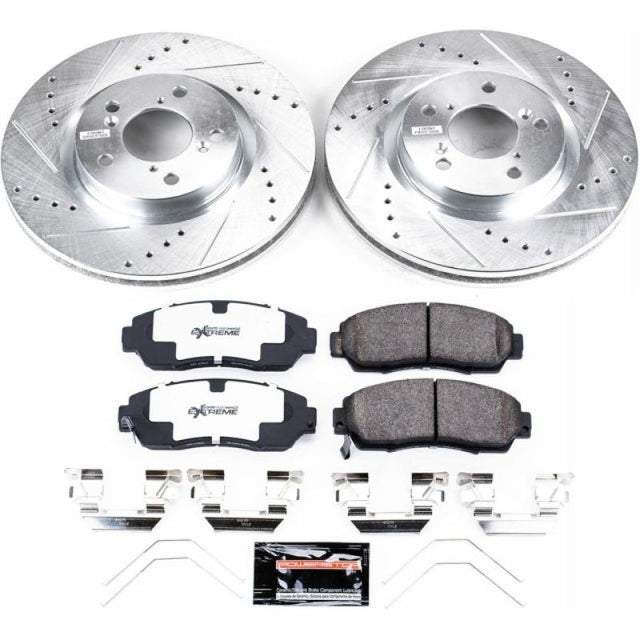 Power Stop 11-14 Honda Odyssey Front Z26 Street Warrior Brake Kit - RPL Performance