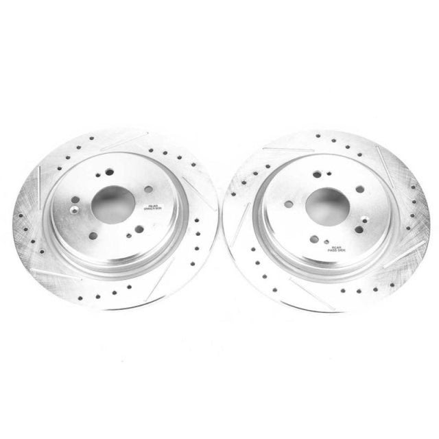 Power Stop 15-19 Acura TLX Rear Evolution Drilled & Slotted Rotors - Pair - RPL Performance