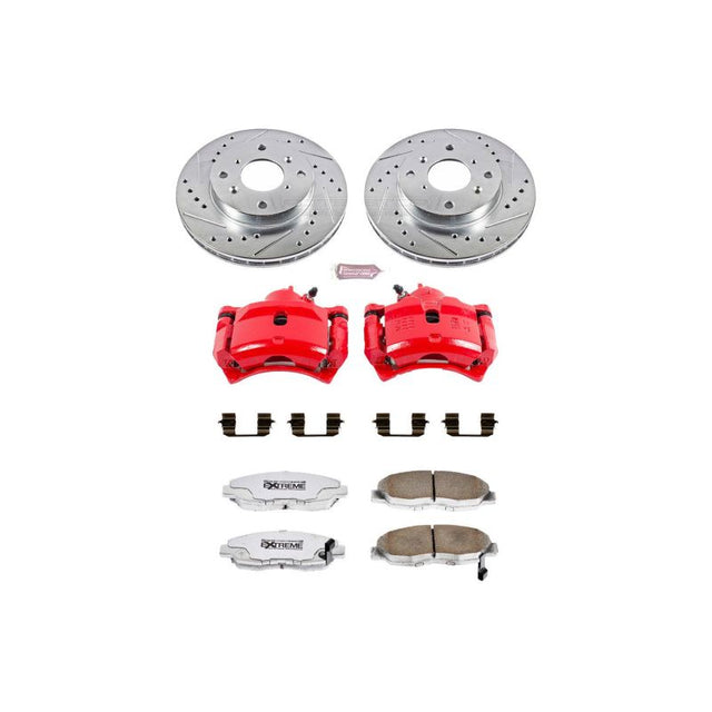 Power Stop 98-99 Acura CL Front Z26 Street Warrior Brake Kit w/Calipers - RPL Performance