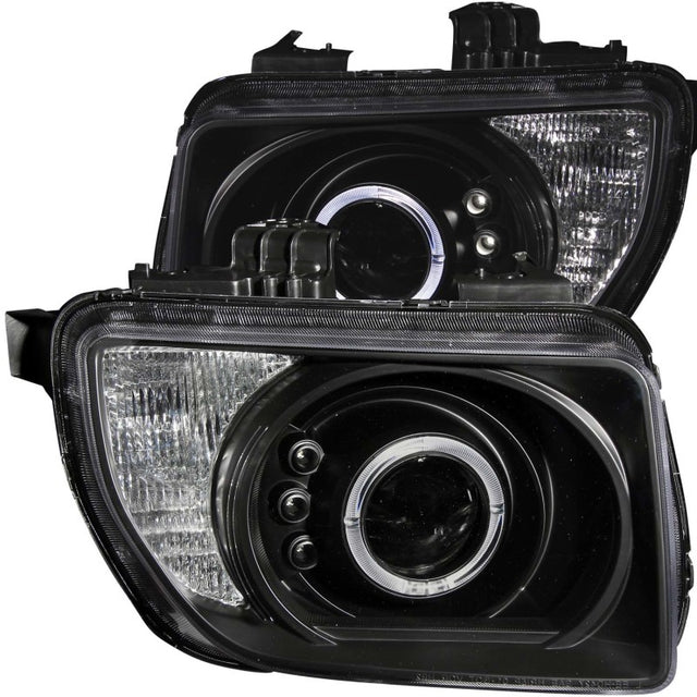 ANZO 2003-2006 Honda Element Projector Headlights w/ Halo Black - RPL Performance