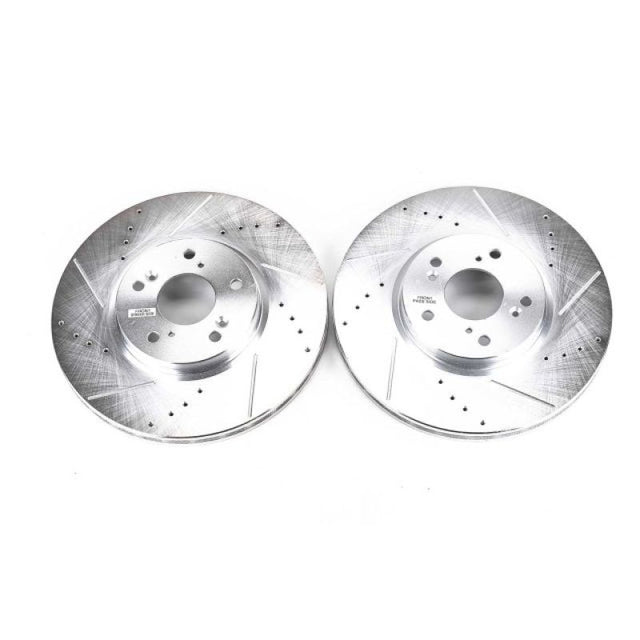 Power Stop 04-08 Acura TL Front Evolution Drilled & Slotted Rotors - Pair - RPL Performance