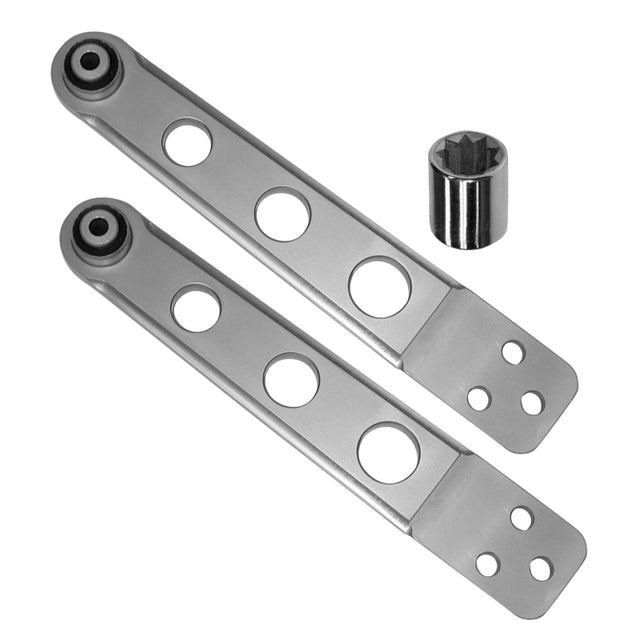 SPC Performance 02-06 Honda CR-V/Acura RSX/03-10 Element Silver Anodized Rear Lower Control Arms - RPL Performance