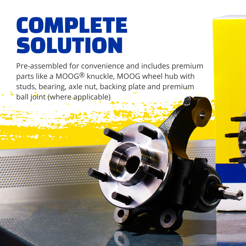 MOOG 13-16 Honda Accord Front Left Complete Knuckle Assembly - RPL Performance