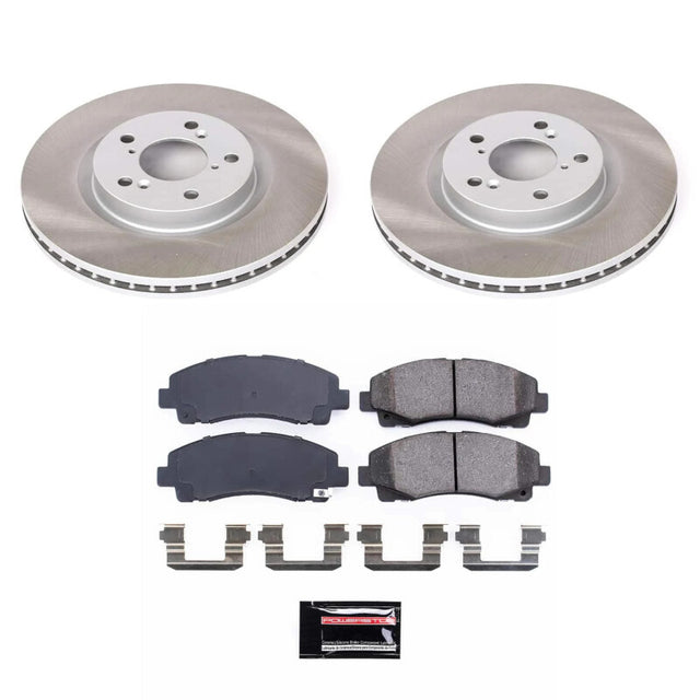 Power Stop 09-14 Acura TL Front Semi-Coated Rotor Kit - RPL Performance