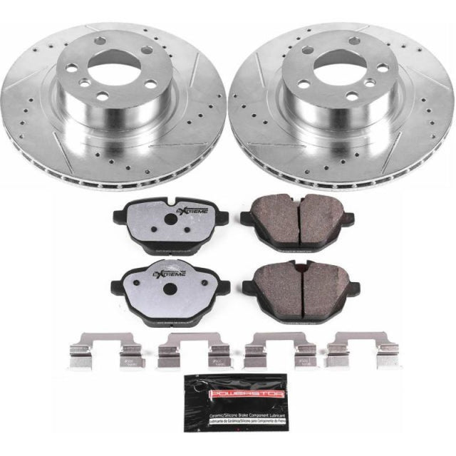 Power Stop 11-17 BMW X3 Rear Z26 Street Warrior Brake Kit - RPL Performance