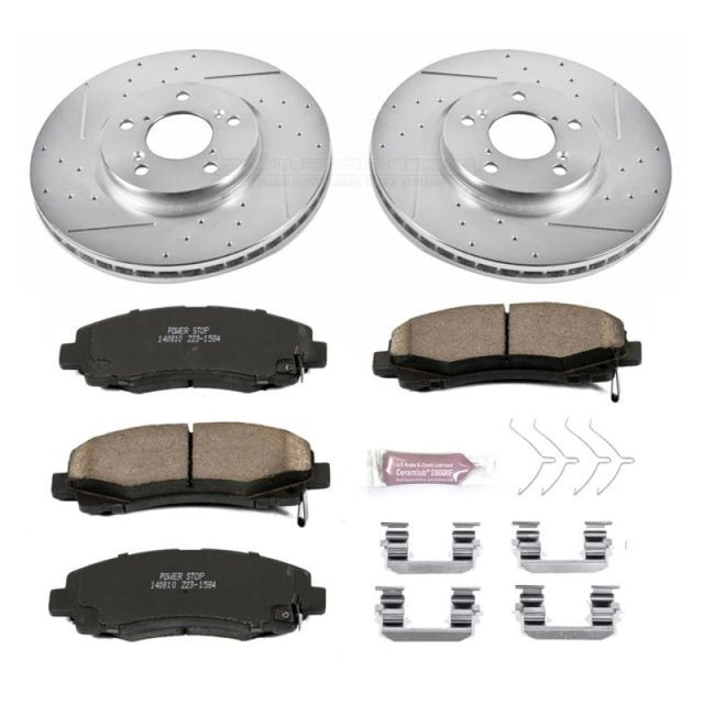 Power Stop 12-14 Honda Ridgeline Front Z23 Evolution Sport Brake Kit - RPL Performance