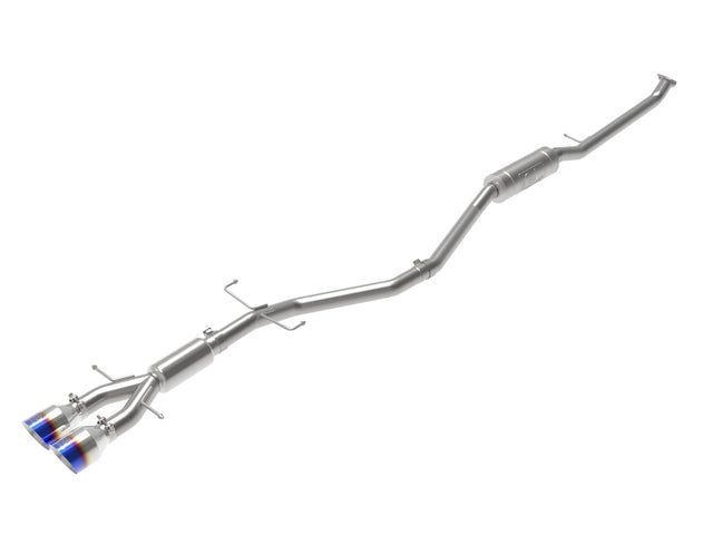 aFe Takeda 2.5in 304 SS Cat-Back Exhaust System w/ Blue Tips 17-20 Honda Civic Si Sedan I4 1.5L - RPL Performance