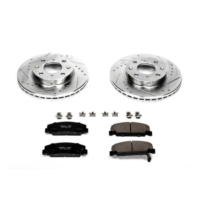 Power Stop 90-00 Honda Civic Front Z23 Evolution Sport Brake Kit - RPL Performance