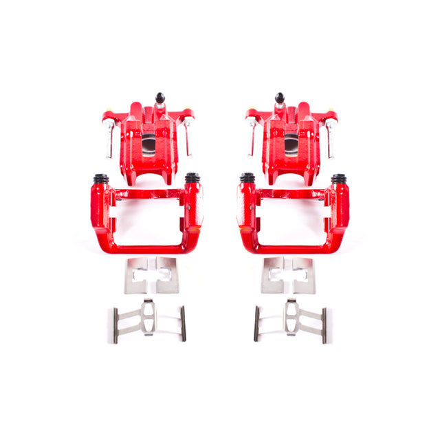 Power Stop 01-03 Acura CL Rear Red Calipers w/Brackets - Pair - RPL Performance