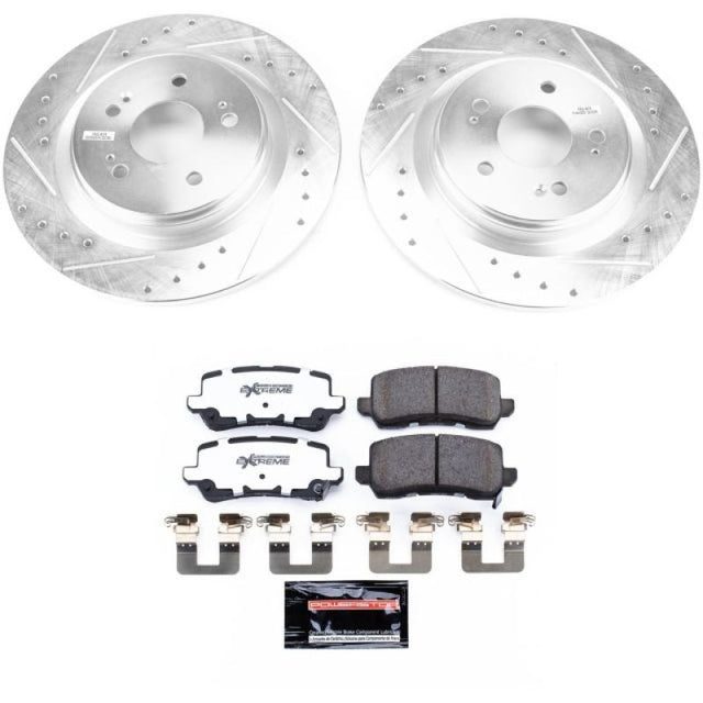 Power Stop 18-19 Honda Odyssey Rear Z26 Street Warrior Brake Kit - RPL Performance