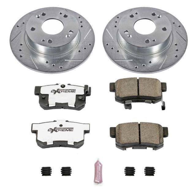 Power Stop 04-08 Acura TSX Rear Z26 Street Warrior Brake Kit - RPL Performance