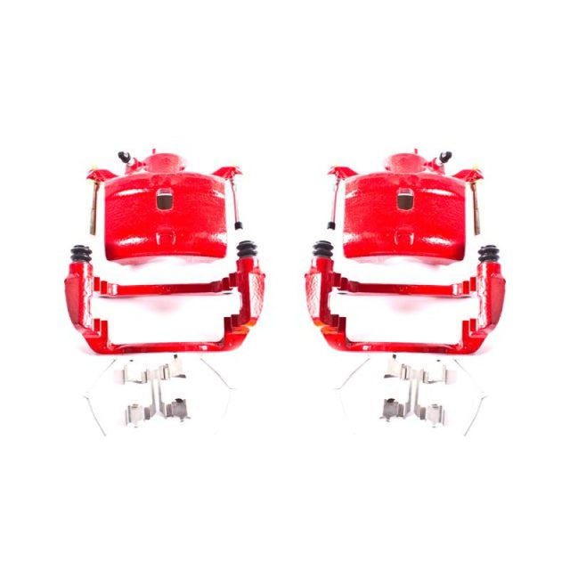 Power Stop 02-04 Honda CR-V Front Red Calipers w/Brackets - Pair - RPL Performance