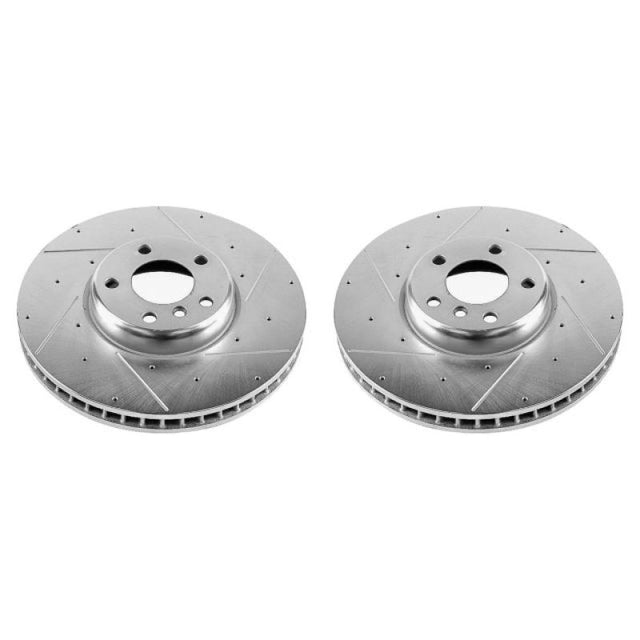 Power Stop 10-17 BMW 535i GT Front Evolution Drilled & Slotted Rotors - Pair - RPL Performance