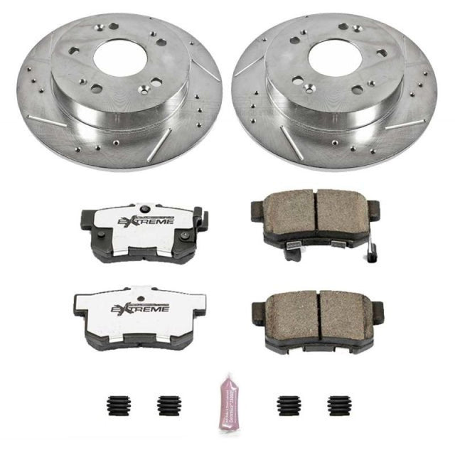 Power Stop 13-15 Acura ILX Rear Z26 Street Warrior Brake Kit - RPL Performance