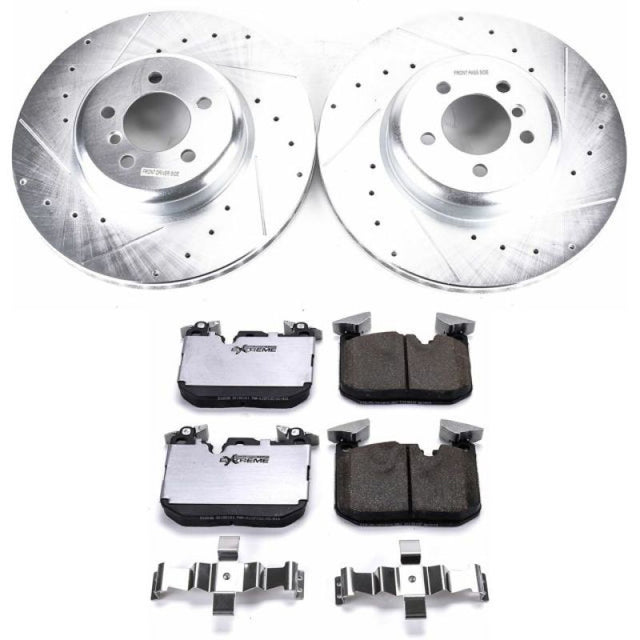 Power Stop 12-15 BMW 335i Front Z26 Street Warrior Brake Kit - RPL Performance