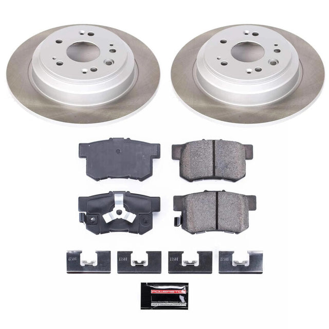 Power Stop 12-15 Honda Crosstour Rear Semi-Coated Rotor Kit - RPL Performance