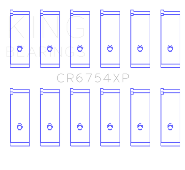 King Toyota/Lexus 2JZGE/2JZGTE 3.0L (Size 0.25mm) Performance Rod Bearing Set - RPL Performance