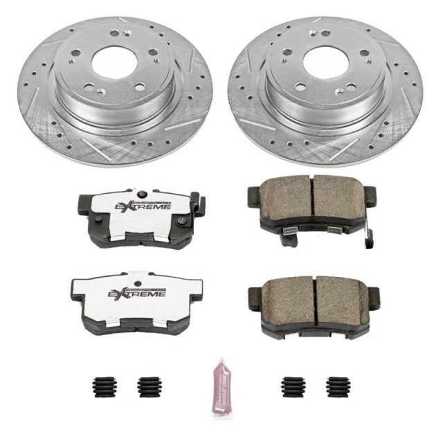 Power Stop 16-18 Acura ILX Rear Z26 Street Warrior Brake Kit - RPL Performance