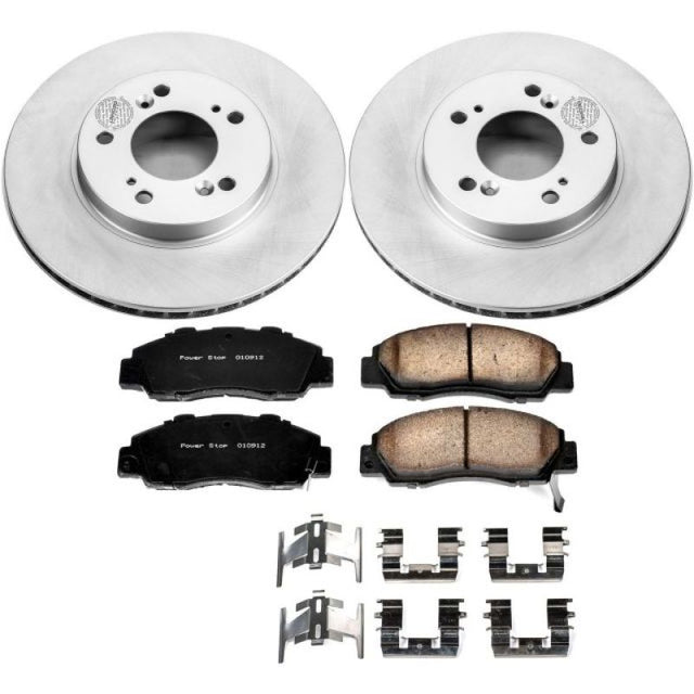Power Stop 97-01 Acura Integra Front Z17 Evolution Geomet Coated Brake Kit - RPL Performance