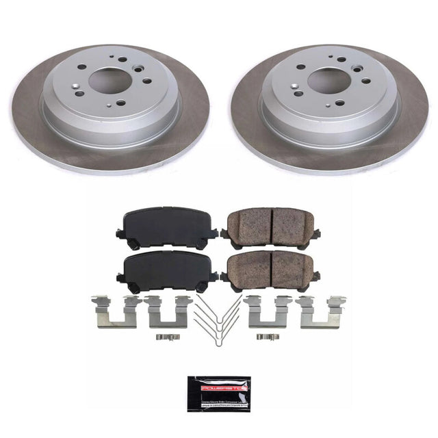 Power Stop 17-22 Honda Ridgeline Rear Semi-Coated Rotor Kit - RPL Performance