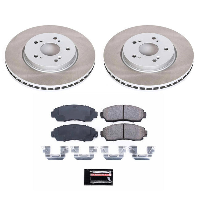 Power Stop 2012 Honda Crosstour Front Semi-Coated Rotor Kit - RPL Performance