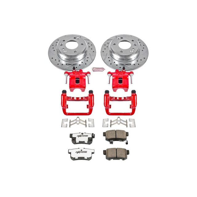Power Stop 99-01 Acura RL Rear Z26 Street Warrior Brake Kit w/Calipers - RPL Performance