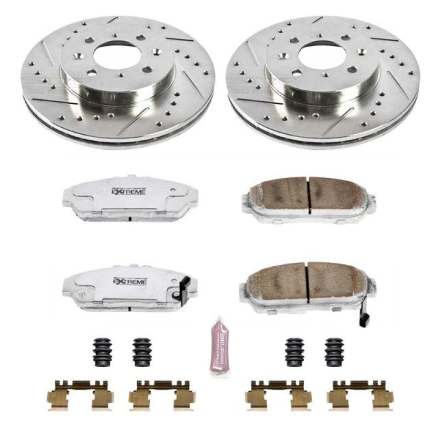 Power Stop 94-01 Acura Integra Front Z26 Street Warrior Brake Kit - RPL Performance