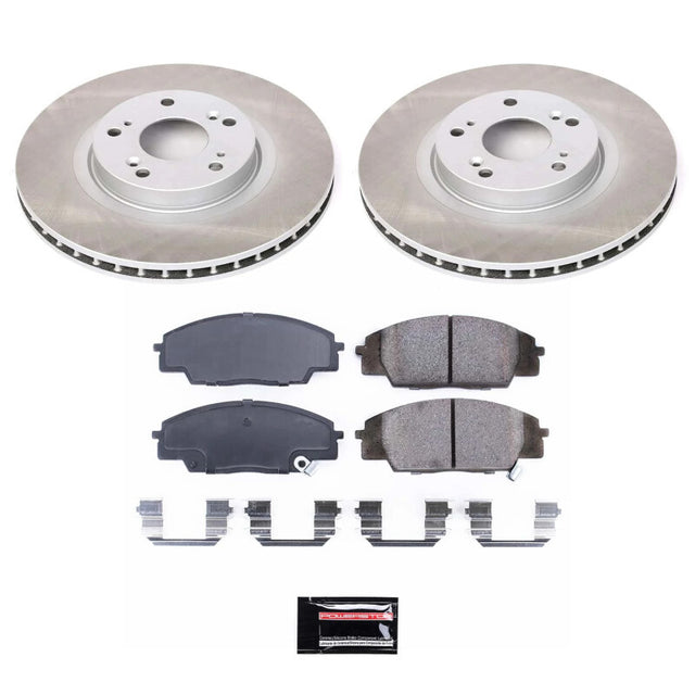 Power Stop 06-11 Honda Civic Front Semi-Coated Rotor Kit - RPL Performance