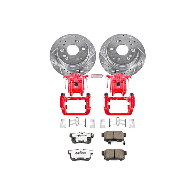 Power Stop 01-03 Acura CL Rear Z26 Street Warrior Brake Kit w/Calipers - RPL Performance