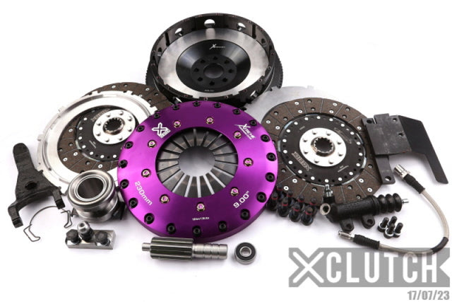 XClutch 93-95 Toyota Supra Twin Turbo 3.0L 9in Twin Solid Organic Clutch Kit - RPL Performance