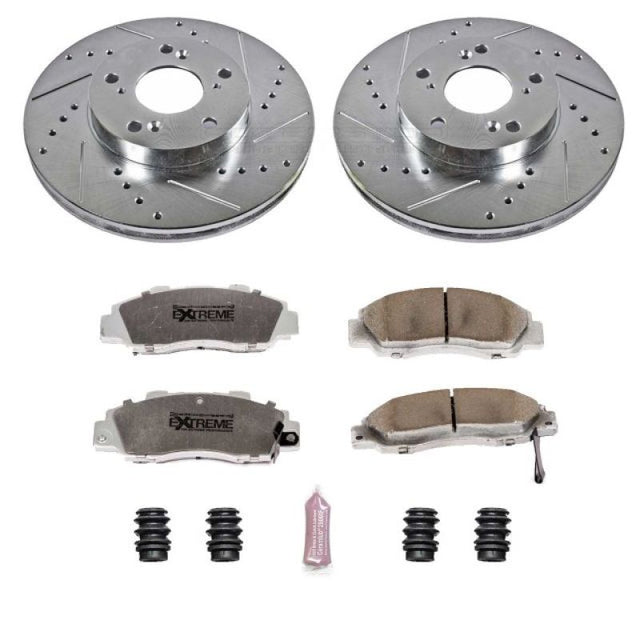 Power Stop 98-02 Honda Accord Front Z26 Street Warrior Brake Kit - RPL Performance