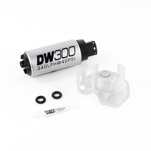 DeatschWerks 340lph DW300C Compact Fuel Pump w/Install Kit 08-15 Mitsubishi EVO X (w/o Clips) - RPL Performance
