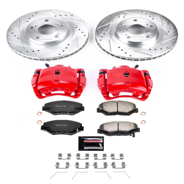 Power Stop 12-15 Honda Civic Front Z36 Truck & Tow Brake Kit w/Calipers - RPL Performance