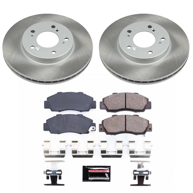 Power Stop 96-99 Isuzu Oasis Front Semi-Coated Rotor Kit - RPL Performance