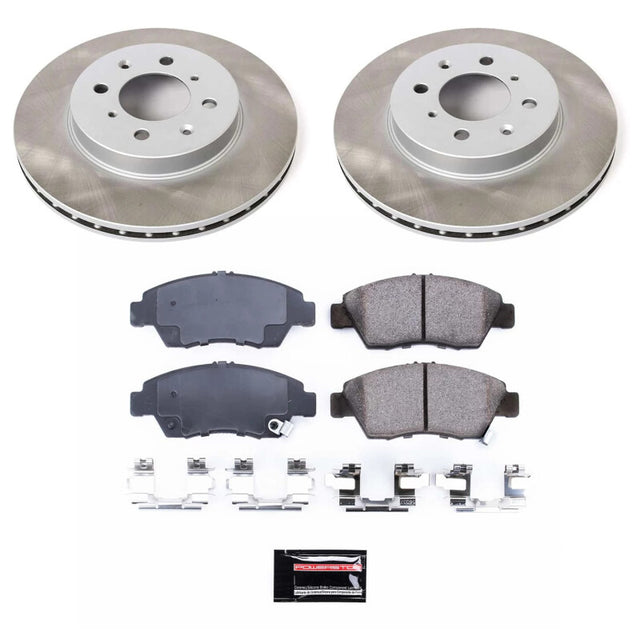 Power Stop 07-08 Honda Fit Front Semi-Coated Rotor Kit - RPL Performance