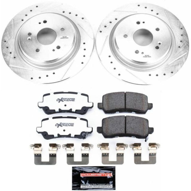 Power Stop 15-19 Acura TLX Rear Z26 Street Warrior Brake Kit - RPL Performance