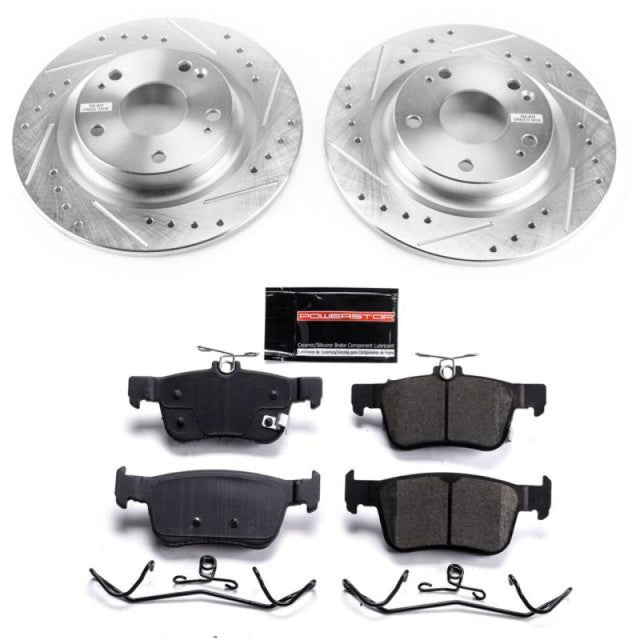 Power Stop 17-19 Honda Civic Rear Z23 Evolution Sport Brake Kit - RPL Performance