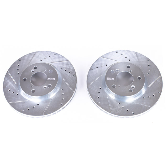 Power Stop 06-14 Honda Ridgeline Front Evolution Drilled & Slotted Rotors - Pair - RPL Performance