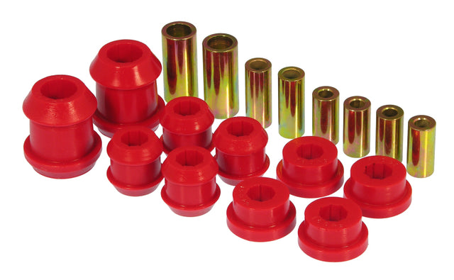 Prothane 92-95 Honda Civic Front Upper/Lower Control Arm Bushings - Red - RPL Performance