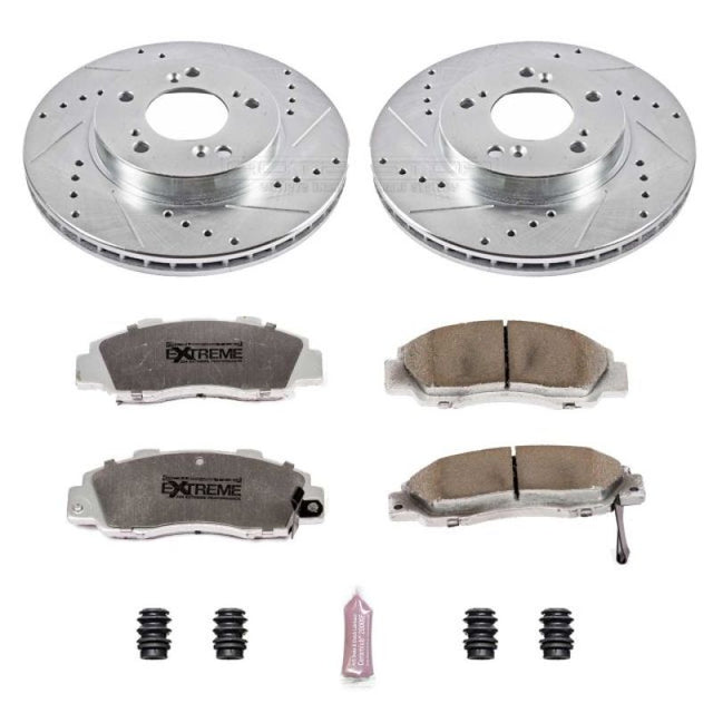 Power Stop 97-01 Acura Integra Front Z26 Street Warrior Brake Kit - RPL Performance