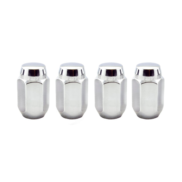 McGard Hex Lug Nut (Cone Seat) M12X1.5 / 13/16 Hex / 1.5in. Length (4-Pack) - Chrome - RPL Performance