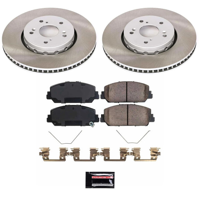 Power Stop 13-18 Acura RDX Front Semi-Coated Rotor Kit - RPL Performance