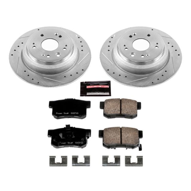 Power Stop 10-11 Honda Accord Crosstour Rear Z23 Evolution Sport Brake Kit - RPL Performance