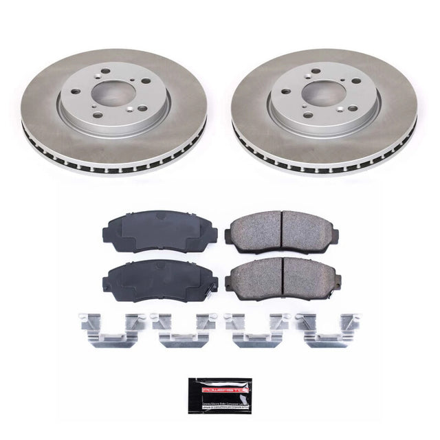 Power Stop 05-10 Honda Odyssey Front Semi-Coated Rotor Kit - RPL Performance