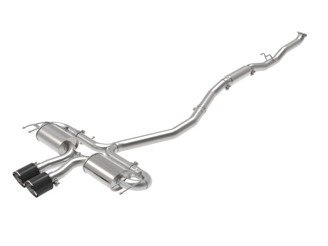 aFe Takeda 3in 304 SS Cat-Back Exhaust System w/CF Tips 17-20 Honda Civic Sport L4-1.5L (t) - RPL Performance