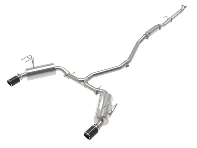 aFe Takeda 2.5in 304 SS Cat-Back Exhaust System w/CF Tips 2022+ Honda Civic L4-1.5L (t) - RPL Performance