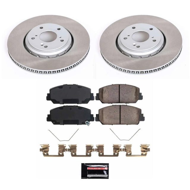 Power Stop 17-20 Honda Civic Front Semi-Coated Rotor Kit - RPL Performance
